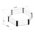thumbnail image 3 of The Organic Garden Co Hakea 3.28' x 3.28' x 1' Metal Hex Garden Bed, 3 of 9