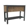 thumbnail image 3 of Keter Extendable Resin Outdoor Party Table Bar Cart, Pine, 3 of 9