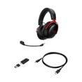 thumbnail image 4 of HyperX Cloud III S – Wireless Gaming Headset for Multi-Platform, 2.4GHz, Bluetooth, Battery Life up to 120 Hours 2.4GHz / 200 Hours Bluetooth, 53mm Angled Drivers, 10mm Detachable Mic – Black/Red, 4 of 4
