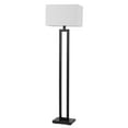 thumbnail image 1 of Globe Electric D'Alessio Floor Lamp in Matte Black with Linen Shade and LED Bulb, 1 of 9