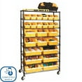 thumbnail image 4 of Seville Classics 24-Bin Rack with Wheels, 4 of 20