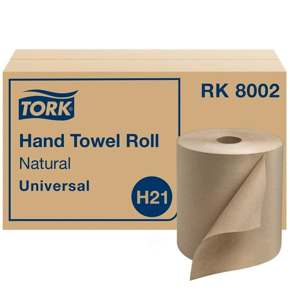 Tork Universal 1-Ply Natural Hand Towels, 6 rolls, 800 ft./roll