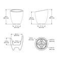thumbnail image 8 of Mayne Modesto Round Planter, Choose Size, 8 of 8