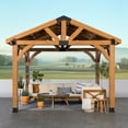 thumbnail image 2 of Backyard Discovery 12' x 10' Brookdale Gazebo with PowerPort, 2 of 11