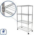 thumbnail image 3 of Seville Classics 4-Tier Steel Shelving, 30" x 14" x 49.5" H, 3 of 9