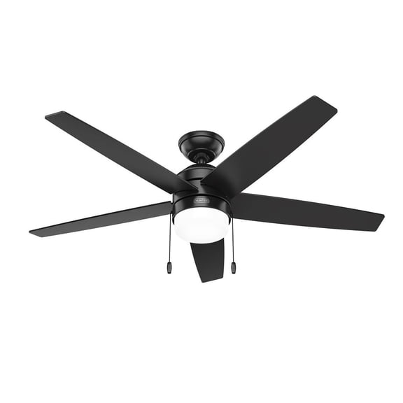 Hunter Bardot Ceiling Fan with LED Light Kit and Pull Chain, Assorted Sizes