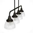 thumbnail image 8 of Hunter Cypress Grove with Clear Holophane Glass 4 Light Chandelier Ceiling Light Fixture, 8 of 10