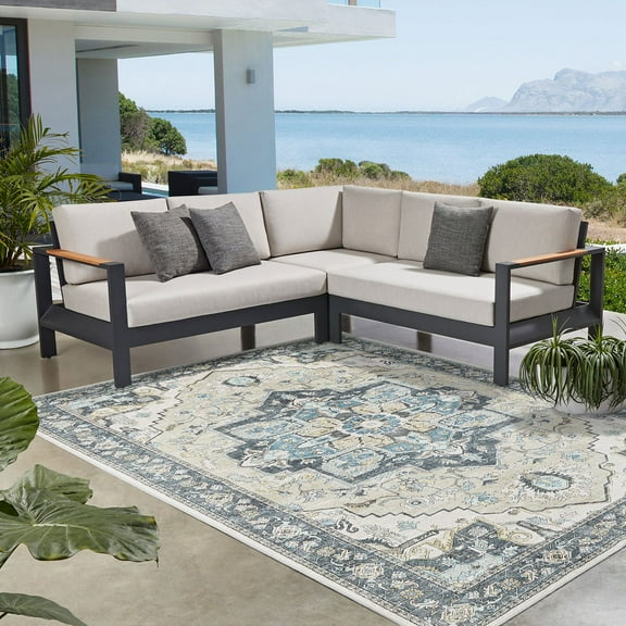 Member's Mark Everwash Willow Indoor/Outdoor Area Rug, 5' x 8'