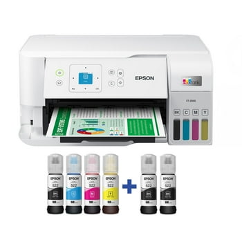 Epson EcoTank ET-2840 Special Edition All-in-One Inkjet Printer, 2 Bonus Black Ink Bottles
