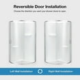 thumbnail image 5 of Breeze 36” x 36” x 77” Corner Shower Kit with Clear Glass, Walls, Base and Hardware, 5 of 20