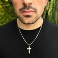 thumbnail image 7 of Reversible Cross Pendant Chain Necklace in Sterling Silver, 7 of 9