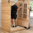 thumbnail image 13 of Backyard Discovery 1-Person Cedar Indoor Infrared Sauna with Red Light Therapy & Chromotherapy, 13 of 15