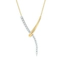 thumbnail image 1 of 1.00 CT. T.W. Diamond Pendant Necklace in 14K Two-Tone Gold, 1 of 9
