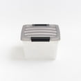thumbnail image 6 of IRIS USA, Stack & Pull 13 Quart Clear Plastic Storage Box, 10.98" W x 16.50" L x 6.53" H, 8 Piece Set, 6 of 9