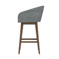 thumbnail image 10 of HH2 Home Upholstered Barrel Back Wood Adjustable Height Swivel Bar Stool, 10 of 19