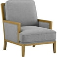 thumbnail image 1 of Member's Mark Savannah Cream Fabric Wood Trim Accent Chair, 1 of 9