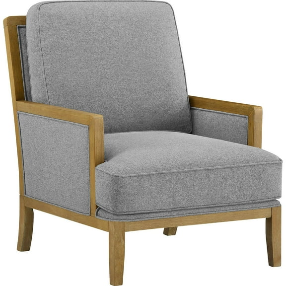 Member's Mark Savannah Cream Fabric Wood Trim Accent Chair