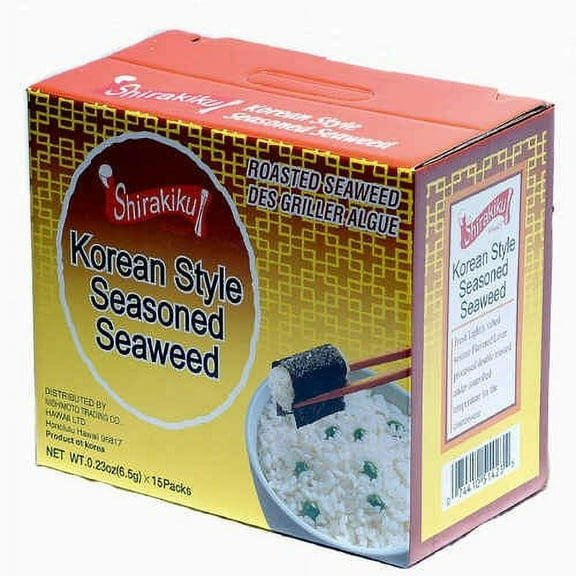 Shirakiku Korean Style Seasoned Seaweed - 15/.23 oz.