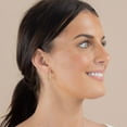 thumbnail image 6 of 0.46 CT. T.W. Round Cut Diamond Hoop Earrings in 14K Gold, 6 of 6