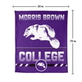 thumbnail image 7 of Logo Brands Morris Brown College Wolverines 60"x70" Super Plush Blanket, 7 of 7