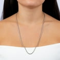 thumbnail image 3 of 2.5mm Italian Sterling Silver Diamond Cut Rope Chain, 3 of 7