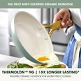thumbnail image 6 of GreenPan Reserve Pro Ceramic Nonstick Fry Pan Set, 10" & 12", 6 of 9