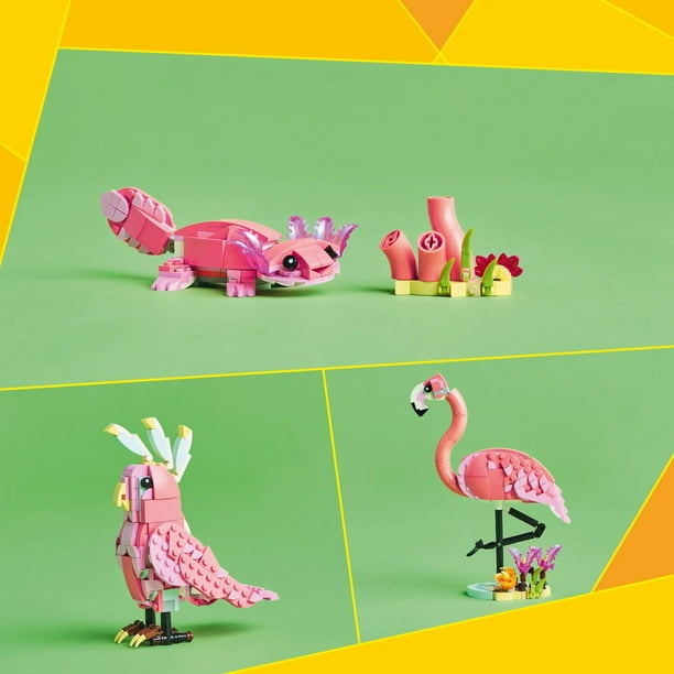 LEGO Creator 3 in 1 Wild Animals: Pink Flamingo Toy, 288 pcs