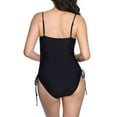 thumbnail image 2 of Loft Women's Shirred Side Tie One-Piece Swimsuit, 2 of 5