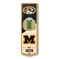 thumbnail image 1 of YouTheFan Missouri Tigers 6"x19" 3D Stadium View Banner, 1 of 6
