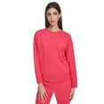 thumbnail image 1 of DKNY Women's Hi-Lo Crewneck Sweatshirt, 1 of 7