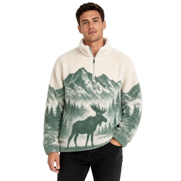State Of Mine Men’s Sherpa Quarter Zip Pullover