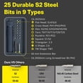 thumbnail image 7 of HOTO 3.6V Electric Screwdriver Tool Kit, Rechargeable, Magnetic Case Lid, 3 Torque Settings, 1500mAh Battery, LED Light, 7 of 11