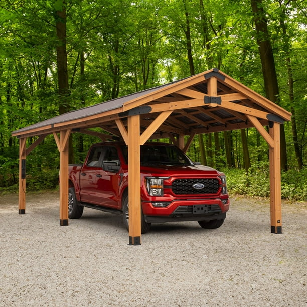 Backyard Discovery Norwood Cedar Gazebo with PowerPort, Choose
