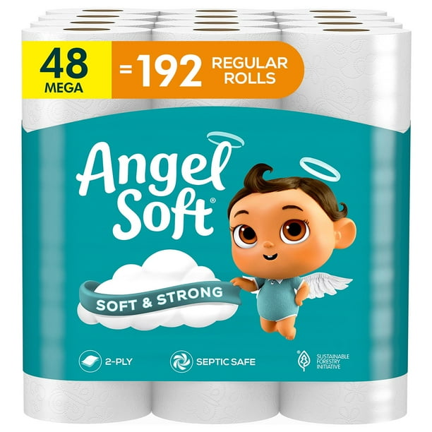 Angel Soft 2-Ply Toilet Paper, 48 rolls, 320 sheets/roll