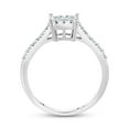 thumbnail image 3 of 0.50 CT. T.W. Diamond Princess Shaped Bridal Ring in 14K White Gold, 3 of 5