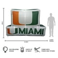 thumbnail image 4 of Logo Brands Miami Hurricanes Pre-Lit 7’x10’ Team Inflatable, 4 of 6
