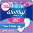 thumbnail image 1 of Always Daily Panty Liners, Unscented, 240 ct., 1 of 10