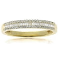thumbnail image 1 of 0.23 CT. T.W. Baguette and Round Diamond Band in 14K Gold, 1 of 8