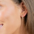 thumbnail image 5 of 0.23 CT. T.W. Diamond Hoop Earrings in 14K Gold, 5 of 7
