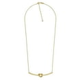 thumbnail image 2 of Bar Knot Tube Necklace in 14K Yellow Gold, 2 of 5