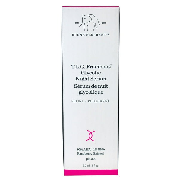 Drunk Elephant T.L.C. Framboos Glycolic Night Serum, 1 fl. oz