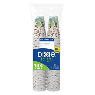 Dixie PerfecTouch Insulated Hot/Cold Paper Cups, Coffee Haze, 16 oz. 144 ct.