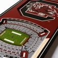 thumbnail image 3 of YouTheFan South Carolina Gamecocks 6"x19" 3D Stadium View Banner, 3 of 6