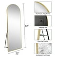 thumbnail image 5 of Member's Mark 22" x 67" Metal Arch Floor Easel Mirror, Black or Brass, 5 of 8
