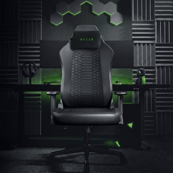 Razer Iskur V2 X NewGen EPU Leather Ergonomic Gaming Chair + Head Cushion