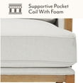 thumbnail image 4 of Member's Mark Savannah Cream Fabric Wood Trim Accent Chair, 4 of 8