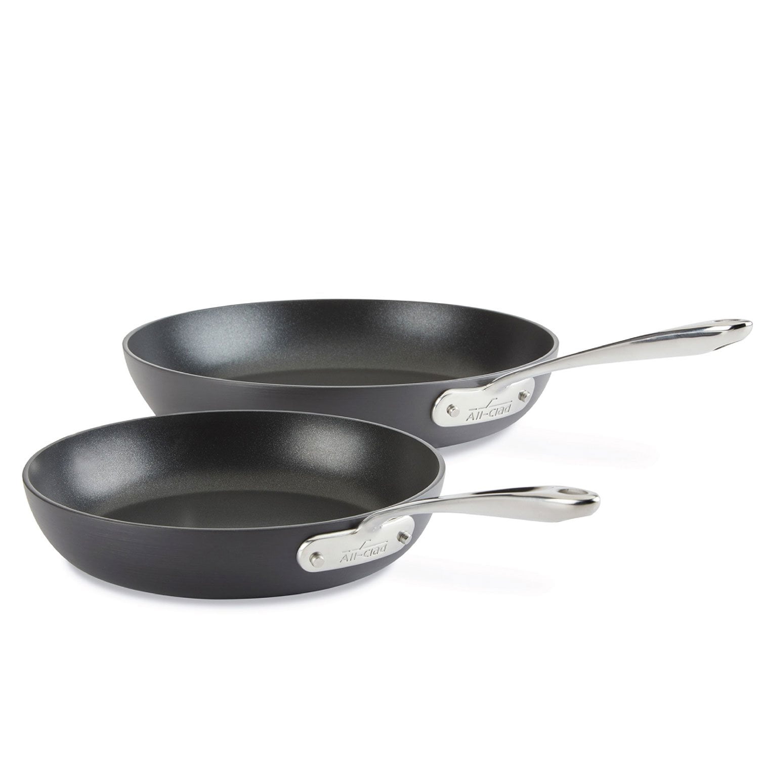 All-Clad 2 Piece Hard Anodized Nonstick Cookware Fry Pan Set, 10.5
