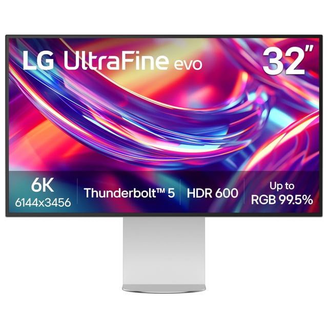 LG 32" UltraFine™evo 6K Nano IPS Black Monitor with Thunderbolt™ 5