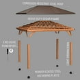thumbnail image 6 of Backyard Discovery Barrington Cedar Gazebo with Powerport, Choose Size, 6 of 10