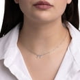 thumbnail image 6 of Sterling Silver and Diamond Identity Necklace, 6 of 9